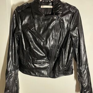 Black Faux Leather Jacket